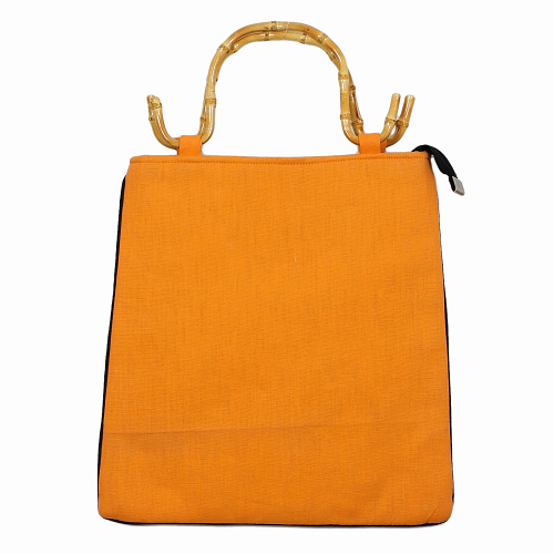 Tasche Leinen, Bambushenkel, Handtaschen, Asiatisch, 6599